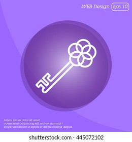 Web icon. Key