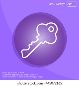 Web icon. Key