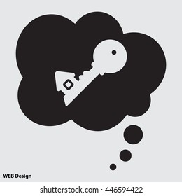 Web icon. Key