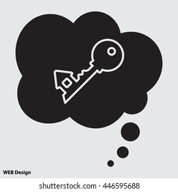 Web icon. Key
