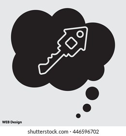 Web icon. Key