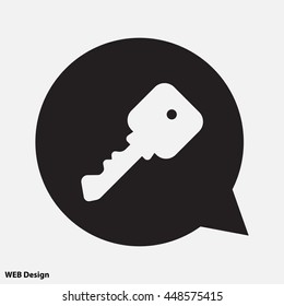 Web icon. Key