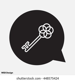 Web icon. Key