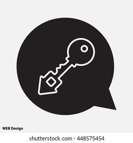 Web icon. Key