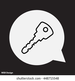 Web icon. Key