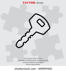 Web icon. Key