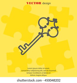 Web icon. Key