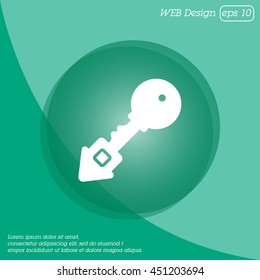 Web icon. Key