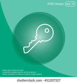 Web icon. Key