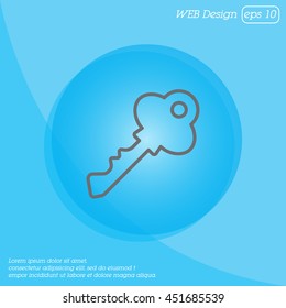Web icon. Key