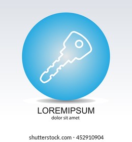 Web icon. Key