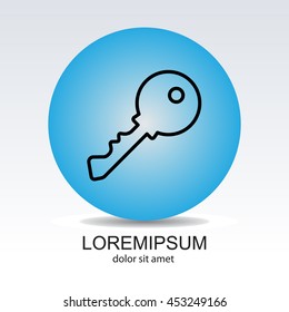 Web icon. Key