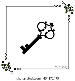 Web icon. Key