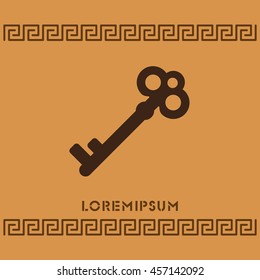 Web icon. Key