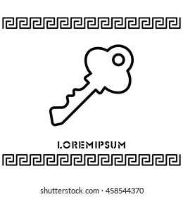Web icon. Key