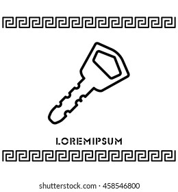 Web icon. Key