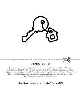 Web icon. Key
