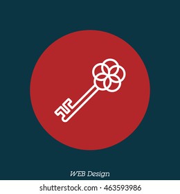 Web icon. Key