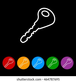 Web icon. Key