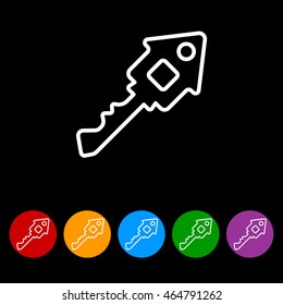 Web icon. Key