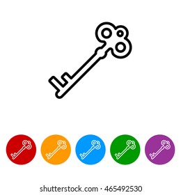 Web icon. Key