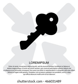 Web icon. Key