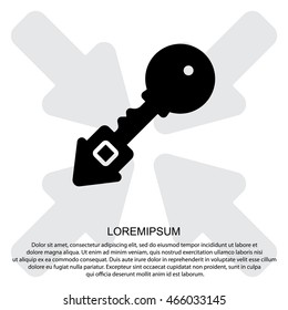 Web icon. Key