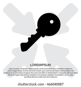 Web icon. Key
