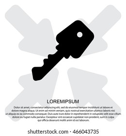 Web icon. Key