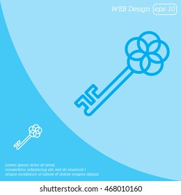 Web icon. Key