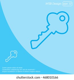 Web icon. Key