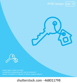 Web icon. Key