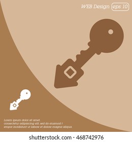 Web icon. Key