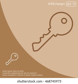 Web icon. Key