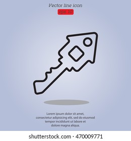 Web icon. Key