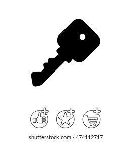 Web icon. Key