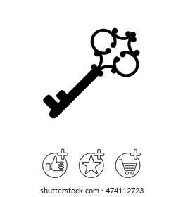 Web icon. Key