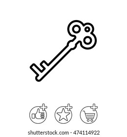 Web icon. Key