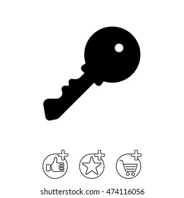 Web icon. Key
