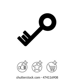 Web icon. Key