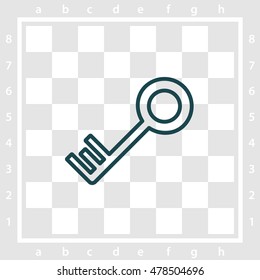 Web icon. Key