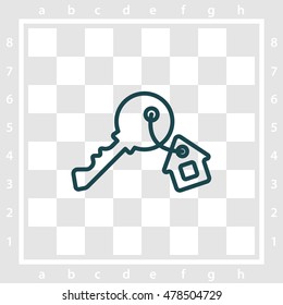 Web icon. Key