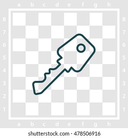 Web icon. Key