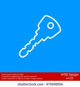 Web icon. Key