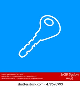 Web icon. Key