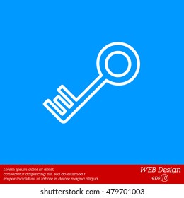 Web icon. Key