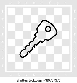 Web icon. Key