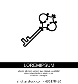 Web icon. Key