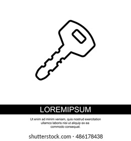 Web icon. Key
