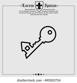Web icon. Key